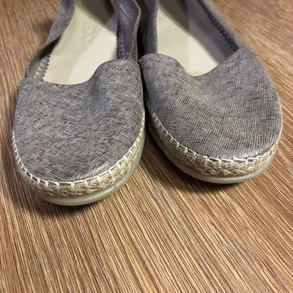 Women’s FLEXX Metallic Espadrille Slip On Shoes Size 8.5 - Picture 3 of 8
